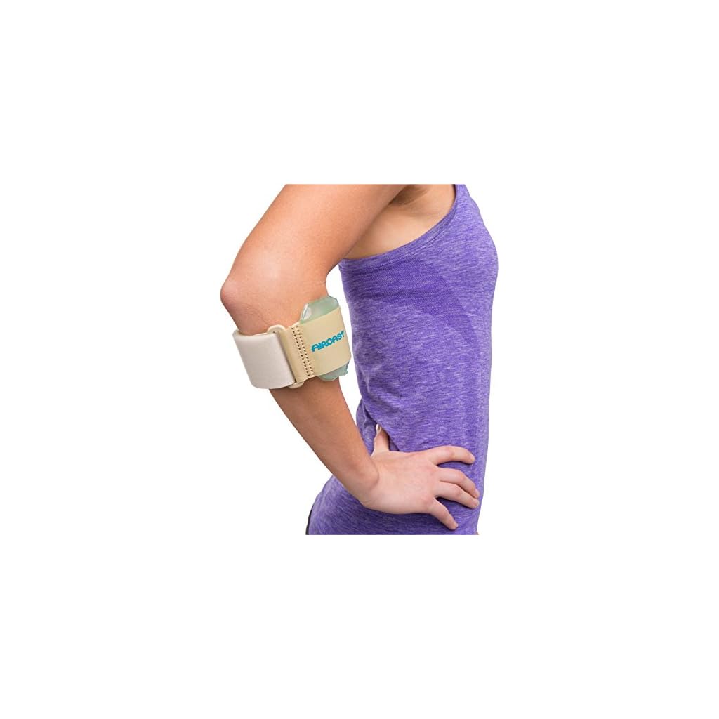 Aircast Pneumatic Armband Tennis/Golfers Elbow Support Strap, One Size