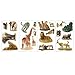 RoomMates RMK1130SCS Safari Peel & Stick Wall Decals, 19 Count