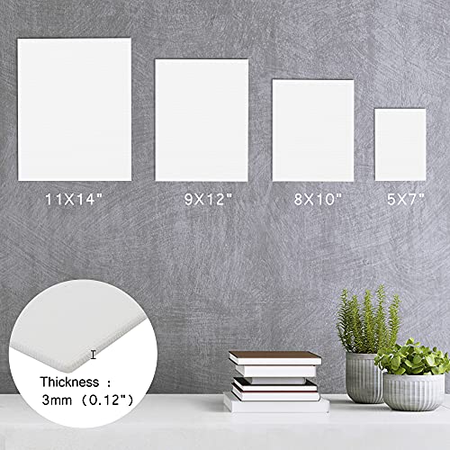 LotFancy Canvas Boards for Painting, Multipack of 28, 5x7\