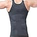 FS Mens Tights Compression Body Shaper Sports Muscle Tank Top Abs Abdomen Slim Gray,L