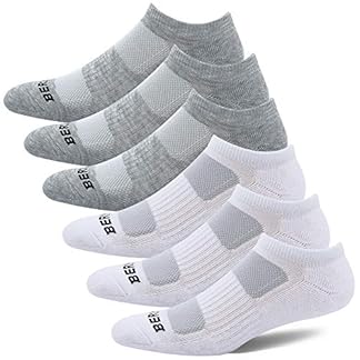 BERING Women’s Athletic Low Ankle Cushion Running Socks (6 Pairs)