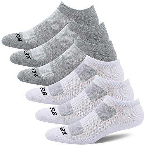 BERING Women’s Athletic Low Ankle Cushion Running Socks (6 Pairs)