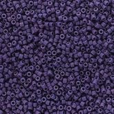 Miyuki Delica 11/0 Frosted Glazed Purple Matte 5.2gms Vial of Japanese Glass Beads