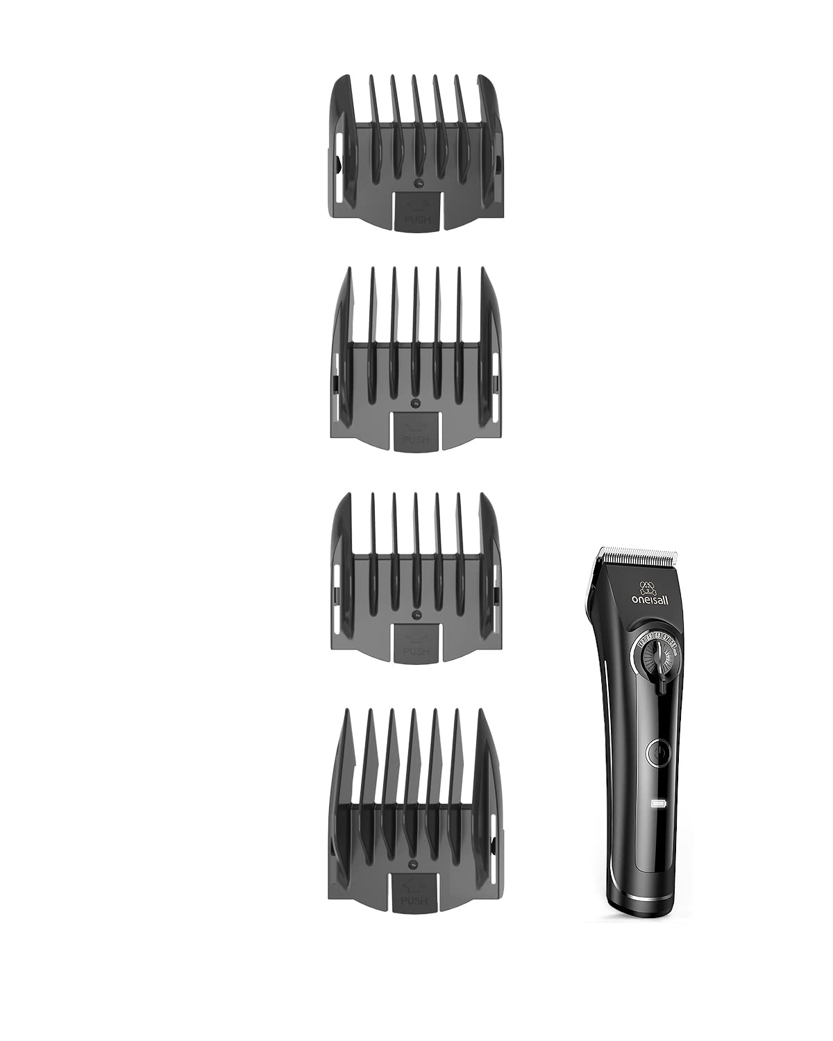 oneisall Attachment of 4 Guide Combs for CP-9050 Dog Clippers Professional for Thick Hair