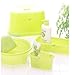 Inomata Japanese Bath Stool Chair Leaf Series, Green