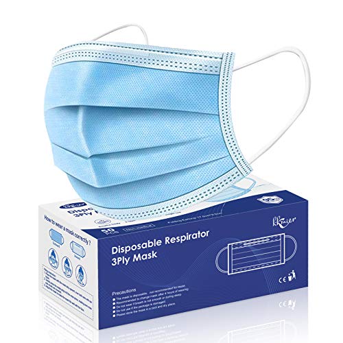 Disposable Face Mask 3 Layers, 50 Pcs Protection Best Facial Masks