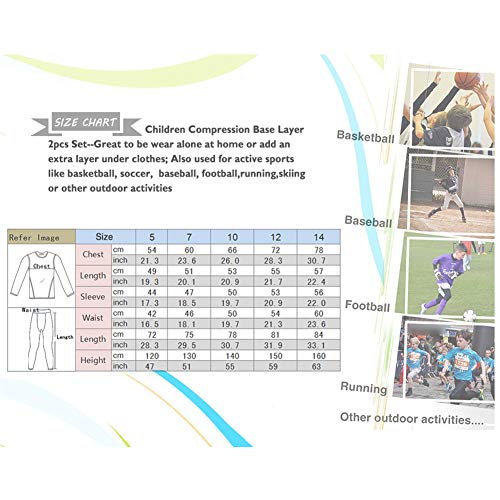 Boys-Long-Underwear-Set-Skin-Base-Layer-Tops-and-Bottom-Moisture-Wicking