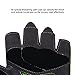 Trideer Padded Weight Lifting Gloves, Gym Gloves, Workout Gloves, Rowing Gloves, Exercise Gloves for Powerlifting, Fitness, Cross Training for Men & Women (Grey&Black, L)