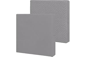 Easy-Going Patio Furniture Non-Slip Cushion Covers Outdoor Seat Cushion Waterproof Covers with Zipper 24x22x4 in 2 Pieces, Gr