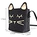Deoot Little Girls Purses Black Cute Cat Shoulder Crossbody Bag for Kids,Toddler,Girls