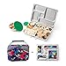 PlanetBox ROVER Eco-Friendly Stainless Steel Bento Lunch Box with 5 Compartments for Adults and Kids (Rockets Carry Bag with Rockets Magnets)