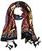 NKTM Twill Cotton Pashmina Shawl Wrap Tibet Elements & Paisley Pattern Scarf