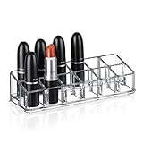 TWING Premium Acrylic Lipstick Organizer 12 Slot Storage Super Crystal, Unbreakable Lipstick Storage (#12)