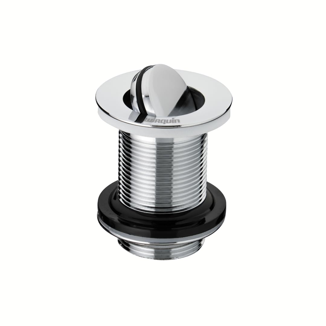 Wirquin 30723428 1.25" Brass Basin Waste Rotary Plug, UNSLOTTED