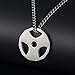 Pendant Necklace For Men Women Stainless Steel Gym Sports Fitness Barbell Weight Plate Dumbbell Chain