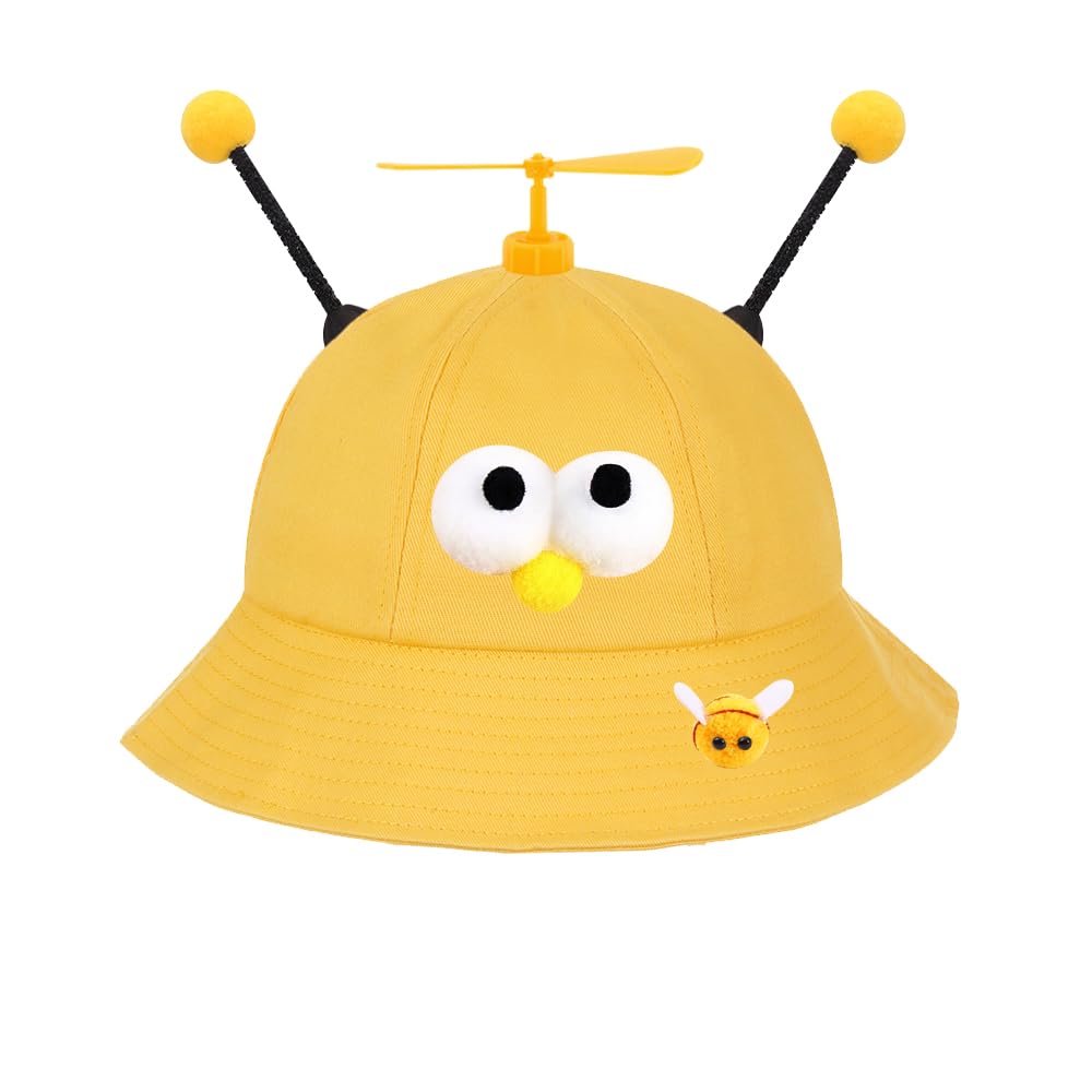 SIEBOLD Propeller hat,Helicopter Hat,Propeller Cap,Funny Party hat,Cute bee hat Summer Sun Protection Outdoor Sun Hat,for adults for Fancy Dress Party hat Party Favors