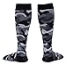 HOYISOX Compression Socks 20-30 mmHg for Men and Women, Running and Athletic Use, Recovery Fast (Black/Grey, Large)