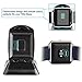 Fitbit Blaze Charger, Charger Stand, Replacement Charging Dock Station, Charger Cradle for Fitbit Blaze Smart Fitness Watch with Phone Holder and USB Charger Cable - Black
