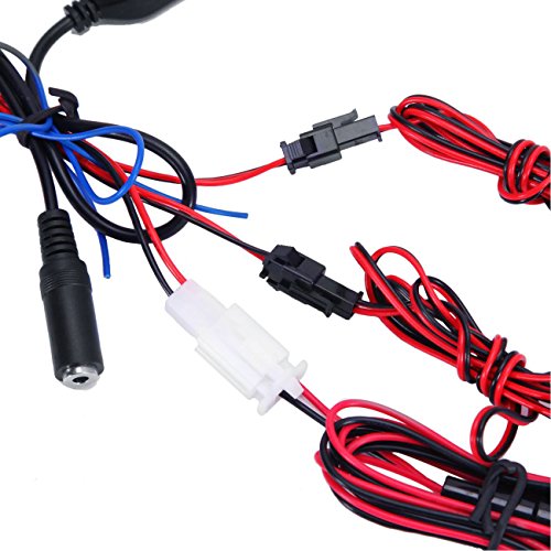 INNOGLOW-Motorcycle-LED-Speakers-Bluetooth-Anti-theft-Handlebar-Radio-Audio-Amplifier-Stereo-Sound-System-with-FM-Radio-and-MP3-Player-USBTF-for-Motorcycle-treet-Bike-cooter-Cruiser-Chopper-Clear