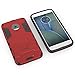 Moto X4 Case, CoverON Shadow Armor Series Modern Style Slim Hard Hybrid Phone Cover with Kickstand Case for Motorola Moto X4 (Moto X 4th Gen 2017) - Red