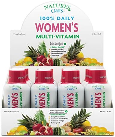 Women’s Complete Liquid Multivitamin On-the-go Shots - Over 100 herbs, vitamins, minerals &amp; Amino Acids for Anti Aging, Natural Energy &amp; Improved Immune System- 12pack -2oz shots