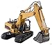 Memtes® 15 Channel Full Functional Remote Control Excavator Tractor Construction Toy, Metal Shovel, with Lights and Sounds
