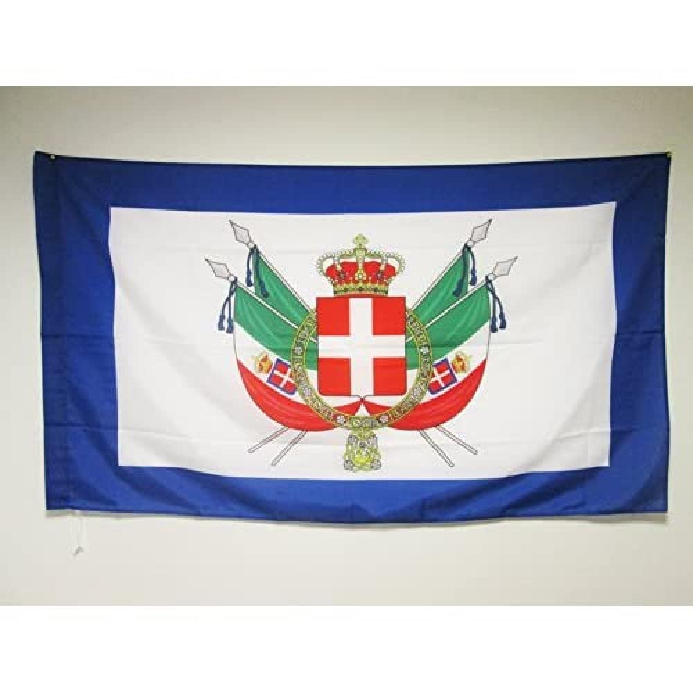 AZ FLAG - Coat of Arms Kingdom of Italy 1861-1870 Flag - 2x3 Ft - Royal Italian Banner with Sleeve - 100% Polyester - Fade Resistant - Vivid Colors - 2' x 3' Feet - 90x60 Cm