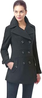 BGSD Women Joann Wool Pea Coat 