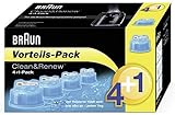 BRAUN 5 Piece CCR4 Plus 1 Clean & Renew Cleaning Cartridge, 5.74 Ounce