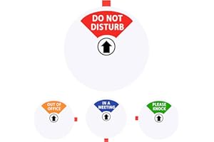 LOYINLO Privacy Sign,Do Not Disturb/Please Knock/Out of Office/in a Meeting Sign,Office Door Sign That Lets Others Know Whether You're Available Or Not (6inch,White)