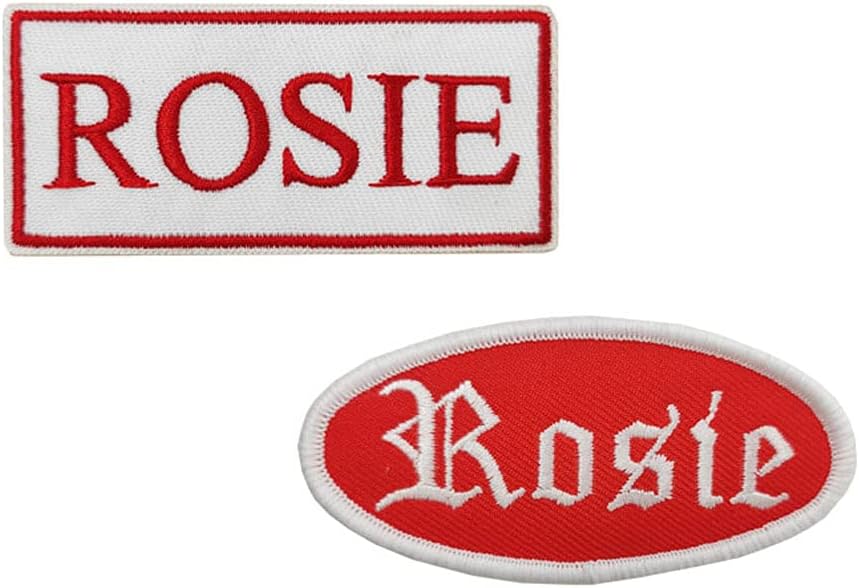 Mixed Media - Rosie the Riveter Costume Embroidered Iron On Patches