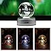 AXAYINC 3D Crystal Ball LED Night Lights Advance Laser Engraving Children's Gift (CM)