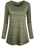 Kimmery Women’s Yoga Tops Long Sleeve Round Neck Loose Fitting Athletic Shirt