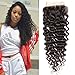 UNice Hair Brazilian Virgin Hair Deep Wave 4x4 Lace Closure Free Part Natural Color(14inch)
