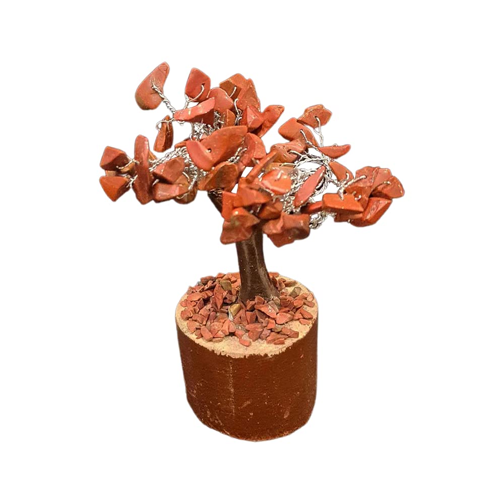 VIE Naturals Mini Chakra Tree, 60 Beads, Red Jasper, 10cm