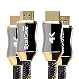 QualGear 6 Feet - 2 Pack HDMI Premium Certified 2.0 cable with 24K Gold Plated Contacts, Supports 4K Ultra HD, 3D, 18Gbps, Audio Return Channel, Ethernet (QG-PCBL-HD20-6FT-2PK)