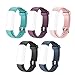[ID115U/ID115U HR Material Replacement Wristbands Strap for ID115 U Fitness Tracker,Fashionable Smart Watch - Green,Black,Pink,Blue,Purple ALPENKOK