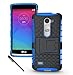 LG Leon LTE Case Cover Accessories - Tough Rugged Dual Layer Protective Case with Kickstand for LG Leon LTE / LG Leon C40 - Blue