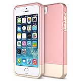 iPhone 5S Case, Maxboost [Vibrance Series] For Apple iPhone 5S / 5 Case Protective SOFT-Interior Slider Style Hard Cases Cover - Rose/Champagne Gold