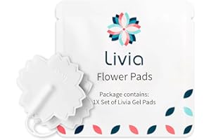 Livia Flower Pads | Electrodes for Livia Device | Compact, Lightweight, Discreet | Skin-Friendly & Easy to Apply | 1 Set of E