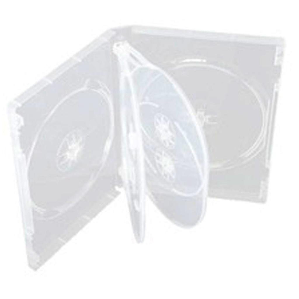 Four Square Media 1 X CD DVD 14mm Clear DVD 6 Way Case for 6 Disc - Pack of 1