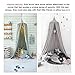 Bed Canopy, Dyna-Living Dome Tent Room Decorate W/Assembly Tools for Boys Girls Reading Playing Indoor Game House, Height-90 inch (Grey)