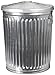 Witt Industries WCD20CL Galvanized Steel 20-Gallon Light Duty Trash Can with Lid, Round, 17-1/2