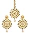 Bindhani Indian Head Bridal Wedding Jewelry Maang Tikka Jewelry Mang Tika Earrings Set