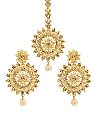 Bindhani bridal wedding earrings and tikka set indian jewelry for…