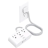 Flat Plug Power Strip, 6 Ft Ultra Thin Flat
