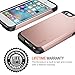 Trianium iPhone SE Case, [Protak Series] Ultra Protective Cases for Apple iPhone SE (2016) & iPhone 5S 5 [Rose Gold] Dual Layer + Shock-Absorbing Hard Bumper Cover