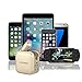 Elepower 10.5W Travel Charger with Foldable AC Wall / DC Plug and Dual Smart USB Ports Car Charger for iPad Air / mini, iPhone 7 / 6s / 6 / Plus, Galaxy S/J Series, LG, Nexus, HTC and More-Gold