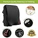 Comfom Lumbar Support Pillow for Office Chair & Car Seat - Wide Soft Home Comfort Memory Foam Cushion with Straps & Washable Cover - Lower Back Pain Relief Ergonomic Orthopedic Design (Black)