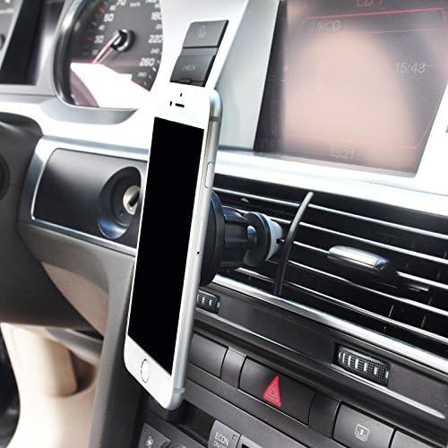 Cage Sents Car Mount Universal Air Vent Magnetic for Cell Phones hollder Mini Tablets Mount (black) Fast Swift-Snap smart Technology (iPhone, Samsung, HTC, LG, Nokia) Mp3 Players GPS Devices